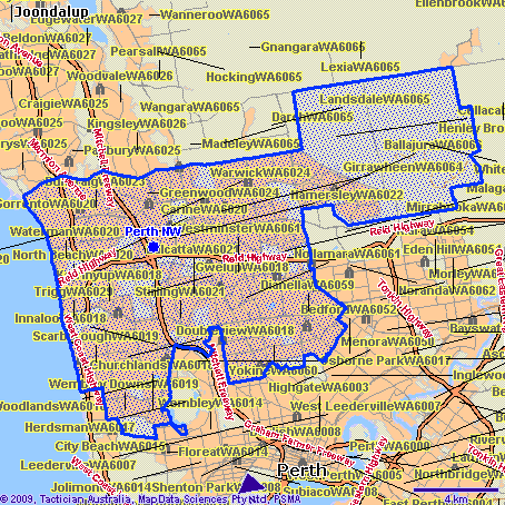 Perth NW Map